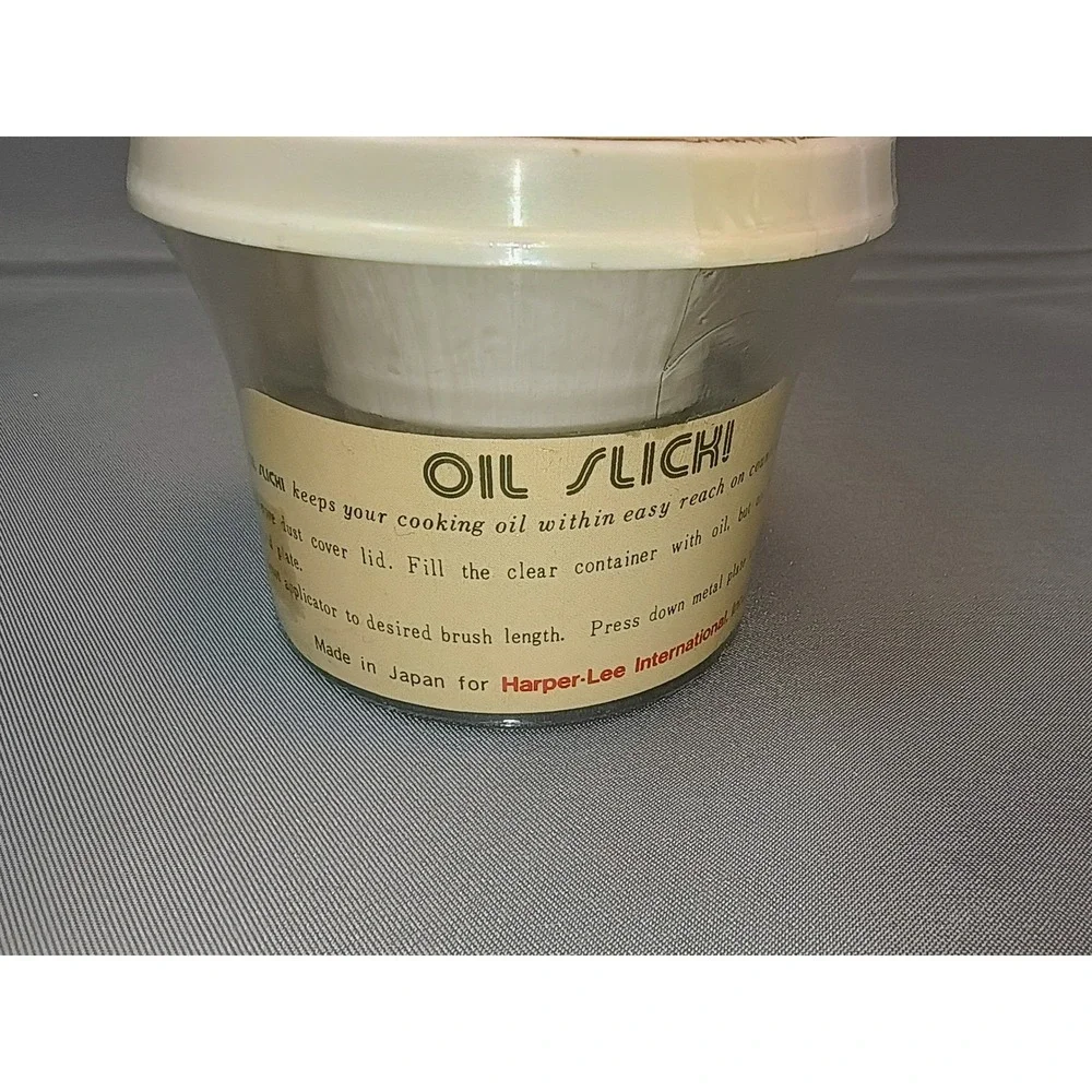 Vintage Oil Slick Kitchen Oil Spreader Dispenser‎ Brush Harper Lee Made in Japan